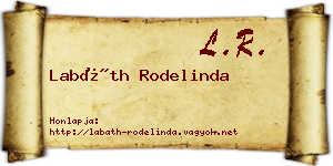 Labáth Rodelinda névjegykártya